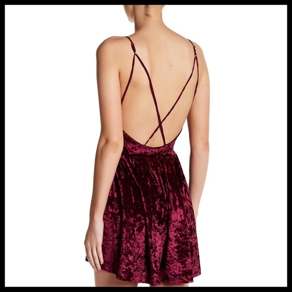 SAM EDELMAN V-NECK STRAPPY VELVET MINI ROMPER - Picture 2 of 8